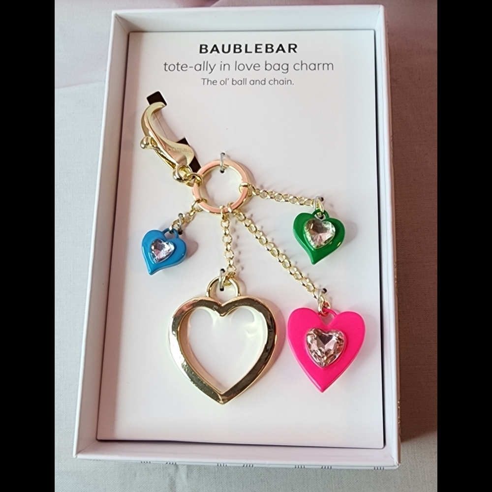 BaubleBar Tote-Ally in Love Bag Charm/Keyring